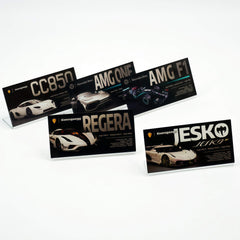 Suitable for Mercedes Koenigsegg Supercar Series Display Acrylic Nameplate