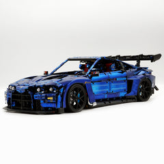 1: 8 BMW M4 GT3 Building Set, Fully Detailed Simulation, Electric Sapphire Blue Custom Edition (4556Pcs)