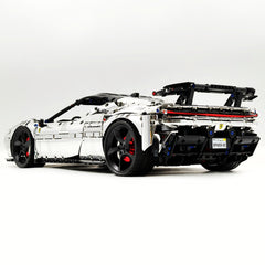 1:8 Ferrari SF90XX Silver Plating Limited Color, The Ultimate Supercar, More Than 12 Features Restored(4100 Pcs)