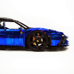 1:8 Ferrari SF90XX Royal Blue Plating Limited Color, The Ultimate Supercar, More Than 12 Features Restored(4100 Pcs)