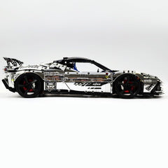 1:8 Ferrari SF90XX Silver Plating Limited Color, The Ultimate Supercar, More Than 12 Features Restored(4100 Pcs)