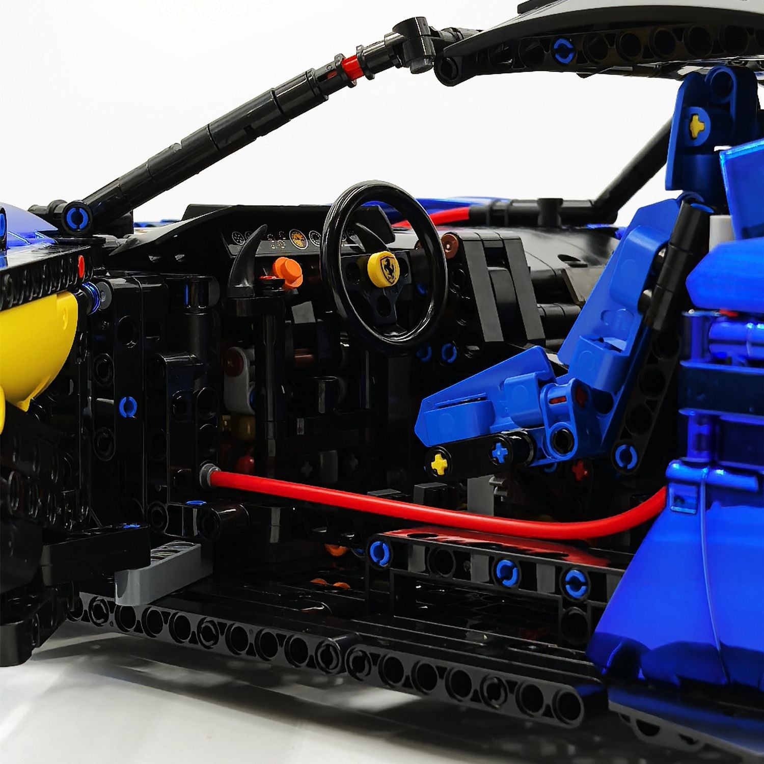 1:8 Ferrari SF90XX Royal Blue Plating Limited Color, The Ultimate Supercar, More Than 12 Features Restored(4100 Pcs)