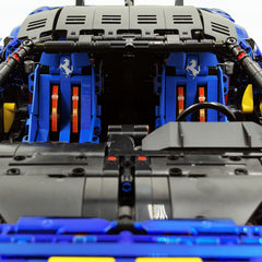 1:8 Ferrari SF90XX Royal Blue Plating Limited Color, The Ultimate Supercar, More Than 12 Features Restored(4100 Pcs)