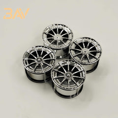 1:8 Custom Wheels, Suitable for All 1:8 Supercars (4-pack)