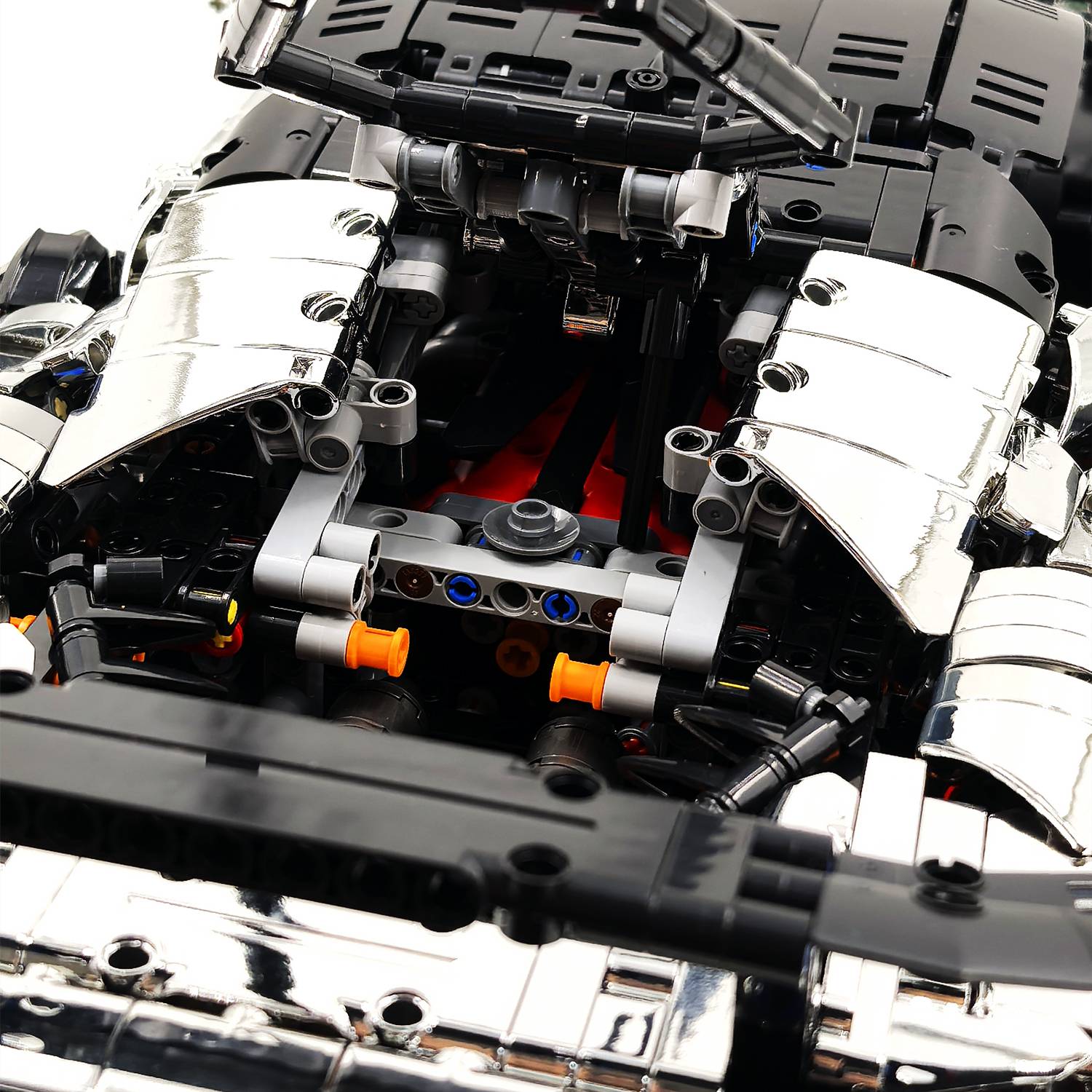 1:8 Ferrari SF90XX Silver Plating Limited Color, The Ultimate Supercar, More Than 12 Features Restored(4100 Pcs)