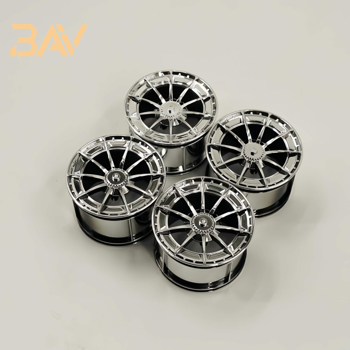 1:8 Custom Wheels MOC, Suitable for All 1:8 Supercars (4-pack) - BAV BRICK