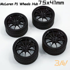 1:8 Custom Wheels MOC, Suitable for All 1:8 Supercars (4-pack)