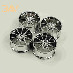 1:8 Custom Wheels, Suitable for All 1:8 Supercars (4-pack)