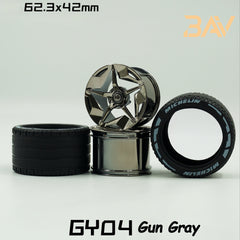 1:8 Supercar Custom Wheels (4-pack)