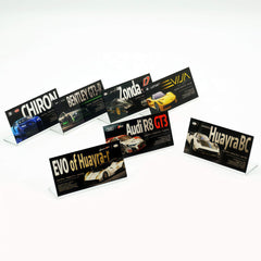Suitable for Pagani Audi Bugatti Lotus Supercar Series Display Acrylic Nameplate