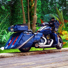 1:5 Harley-Davidson Street Glide Motorcycle | Glossy Starry Sky Blue Painted Edition(2410 PCS) - BAV BRICK