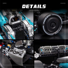 1:8 Mercedes-Benz Abu Dhabi W15 F1 Racing Car (1912 Pcs)