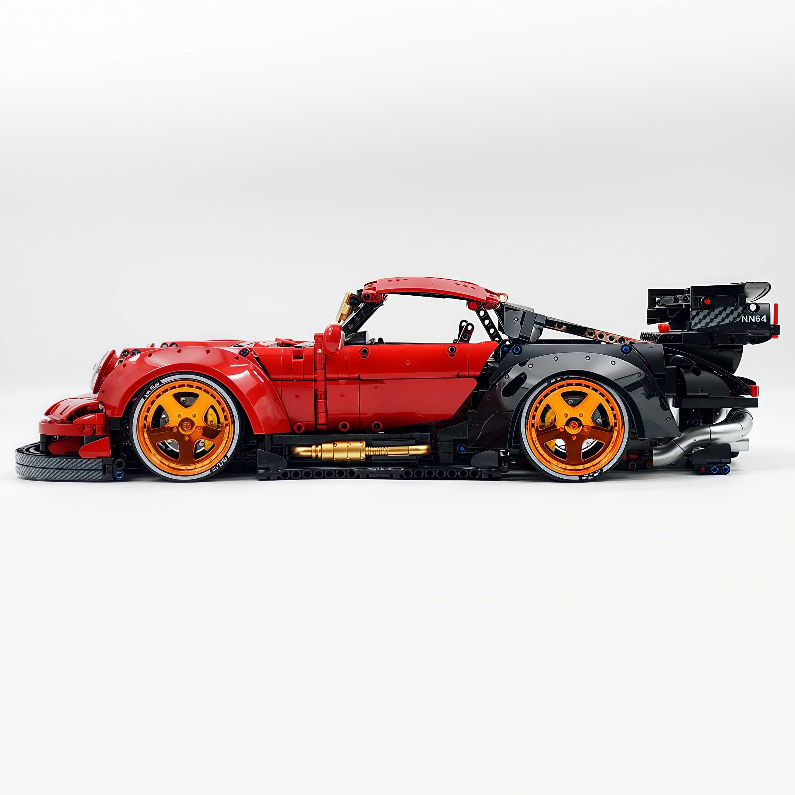The Ultimate Widebody Porsche 964 RWB, Paint Red Customized Version (4190 pcs)