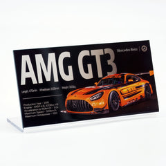 Placa de acrílico para exhibición de la serie Supercar Mercedes Koenigsegg