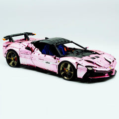 1:8 Ferrari SF90XX Pink Plating Limited Color, The Ultimate Supercar, More Than 12 Features Restored(4100 Pcs)