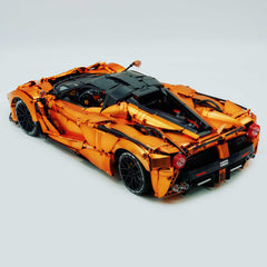 1: 8 LaFerrari Supercar, Customized Orange Gold Edition, Fully Detailed Simulation, The Ultimate Collectible, None-Remote Controlled (4739Pcs)