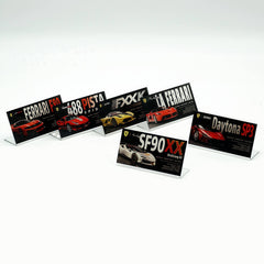 Suitable for Ferrari Supercar Series Display Acrylic Nameplate