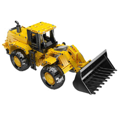 Bulldozer with Movable Front Loading Arm and Liftable Bucket | Heavy Construction Loader(910pcs)