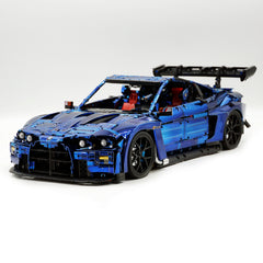 1: 8 BMW M4 GT3 Building Set, Fully Detailed Simulation, Electric Sapphire Blue Custom Edition (4556Pcs)