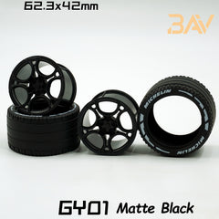 1:8 Supercar Custom Wheels (4-pack)