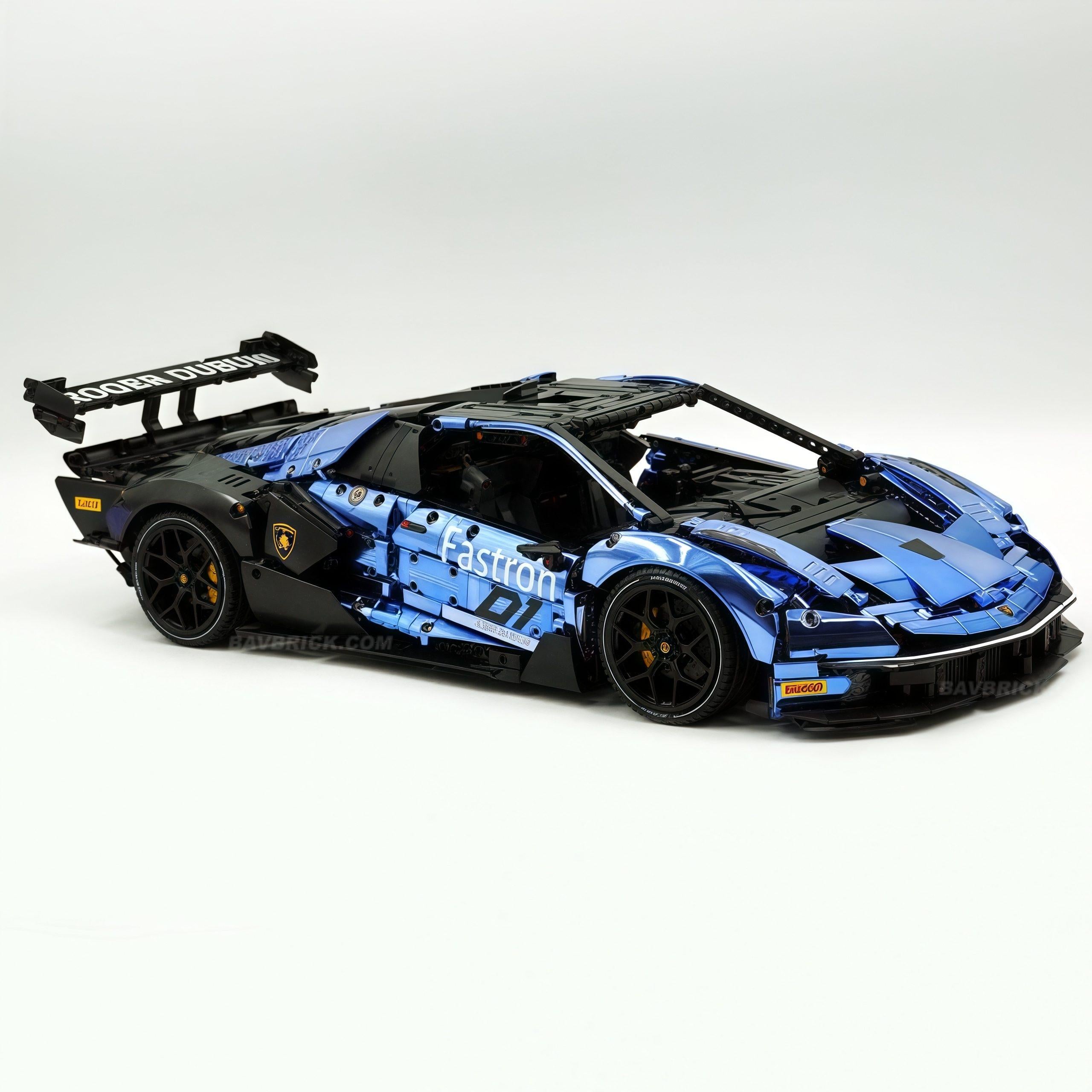 1: 8 The Ultimate Lamborghini Essenza SCV12, Mirror Blue Plated Limited Edition (4100+PCS)
