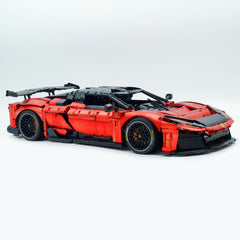 1:8 The Ultimate FERRARI F80 | Electroplated Red Custom Edition | Remote Controlled V6 Prancing Horse Hypercar (3998pcs)