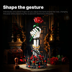 Skeletal Hand Rose Sculpture | 1,613 PCS