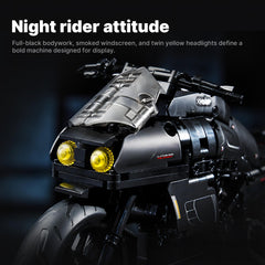 Black Night Racer | 1:8 Scale Motorcycle | 540 PCS