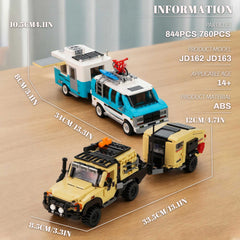 Toyota Land Cruiser SUV & Camper Set | 760 PCS