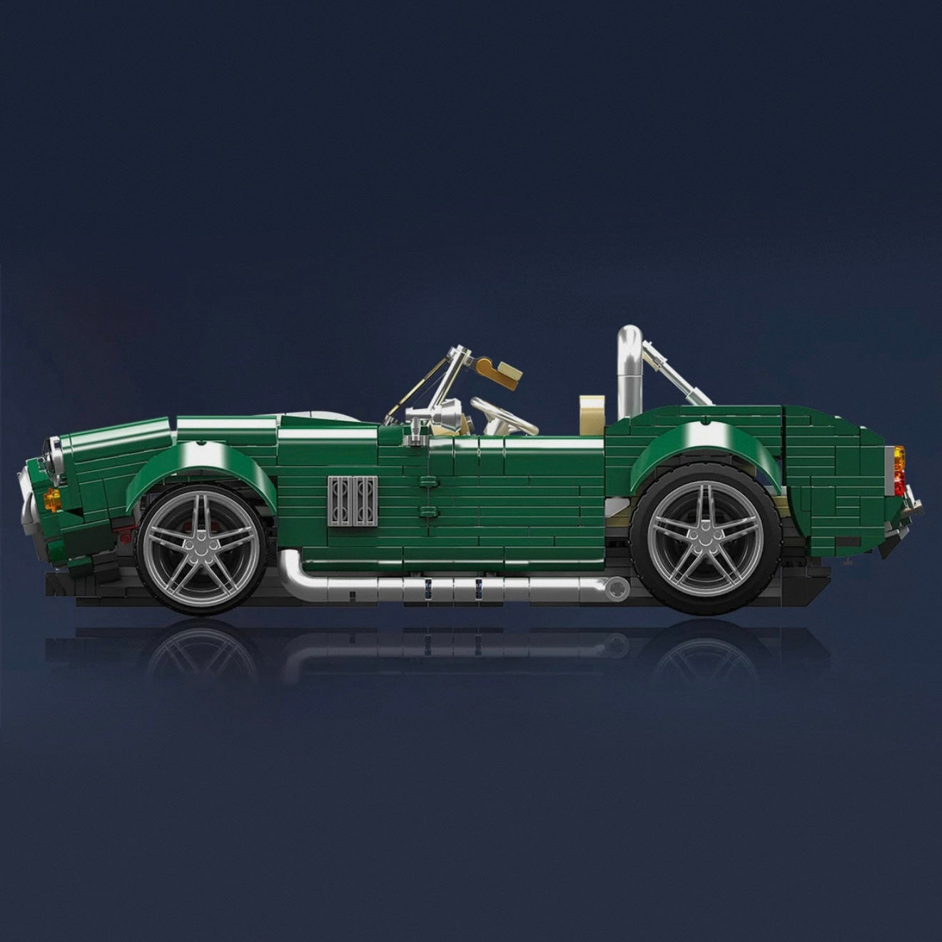 American V8 Classic Roadster |  Vintage Open-Top Sports Car | 1:14 Scale | 1198 PCS - BAV BRICK