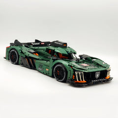 1: 8 Le Mans 9×8 RaceCar Juegos de construcción con control remoto, alerón trasero elevador eléctrico, faros fluorescentes (3746 piezas)