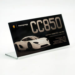 Suitable for Mercedes Koenigsegg Supercar Series Display Acrylic Nameplate