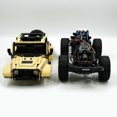 1: 6 Jeep Wrangler Off-Road Pickup with Remove Control, Electric Telescopic Hook, Tank Turn, Exclusive Wheel Arch, 3621 Pcs