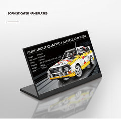 1: 8 Audi Rally Quattro S1 Group B 1984, Genuine Authorization (3887+Pcs)