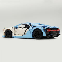 1: 8 Bugatti Chiron, Custom Modified Blue+White Edition (4031PCS)