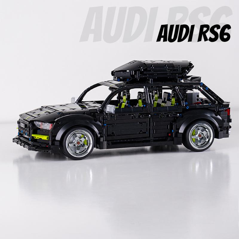 AUDI RS6 Black Warrior Set, High Detail Restoration (2896 Pcs) - BAV BRICK