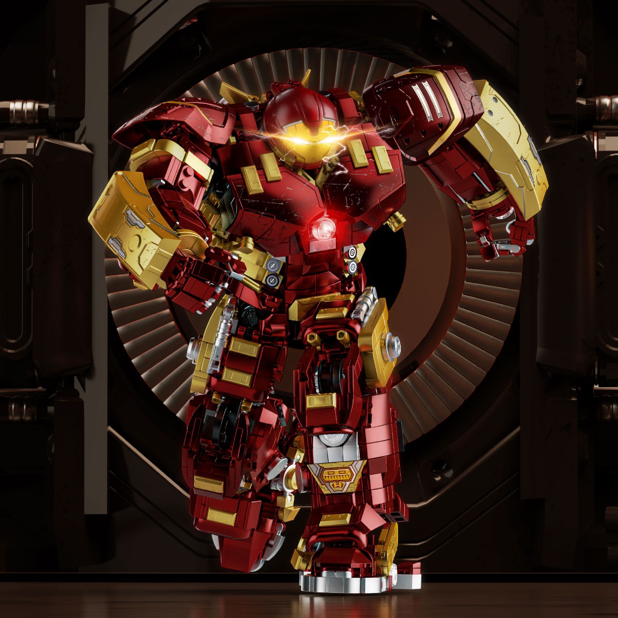 Heavy Armor Mech | Gold Edition Battle Frame | DIY Assembly Model (2039+ PCS) - BAV BRICK