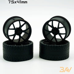 1:8 Custom Wheels, Suitable for All 1:8 Supercars (4-pack)
