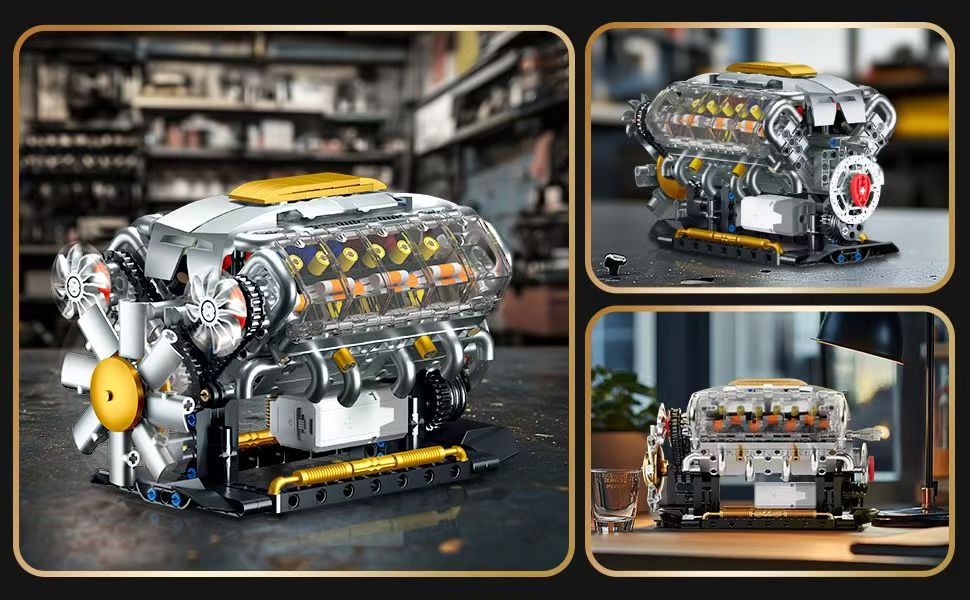 MOTORISED V8 ENGINE (692 PCS)