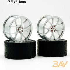 1:8 Custom Wheels, Suitable for All 1:8 Supercars (4-pack)