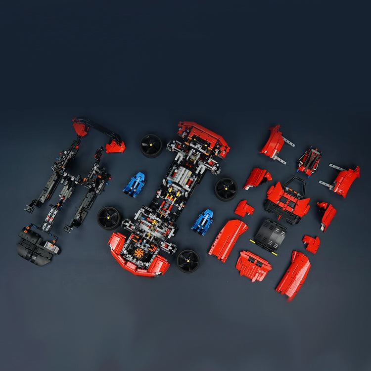 1:8 Ferrari SF90XX White Goddess, The Ultimate Supercar, More Than 12 Features Restored(4100 Pcs)