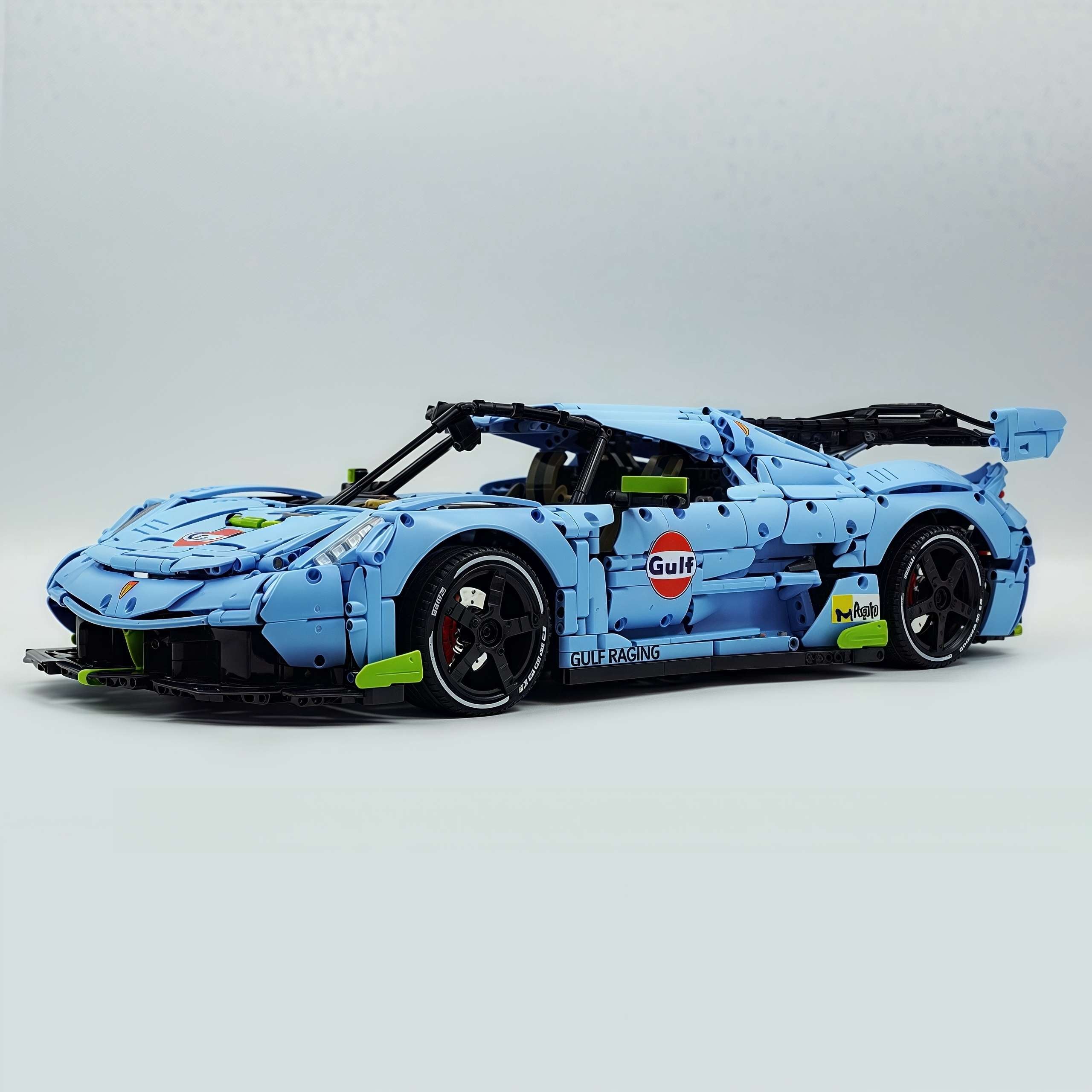 1: 8 Gulf Blue Koenigsegg JESKO, Custom Gulf Blue Limited Edition(4346 PCS)