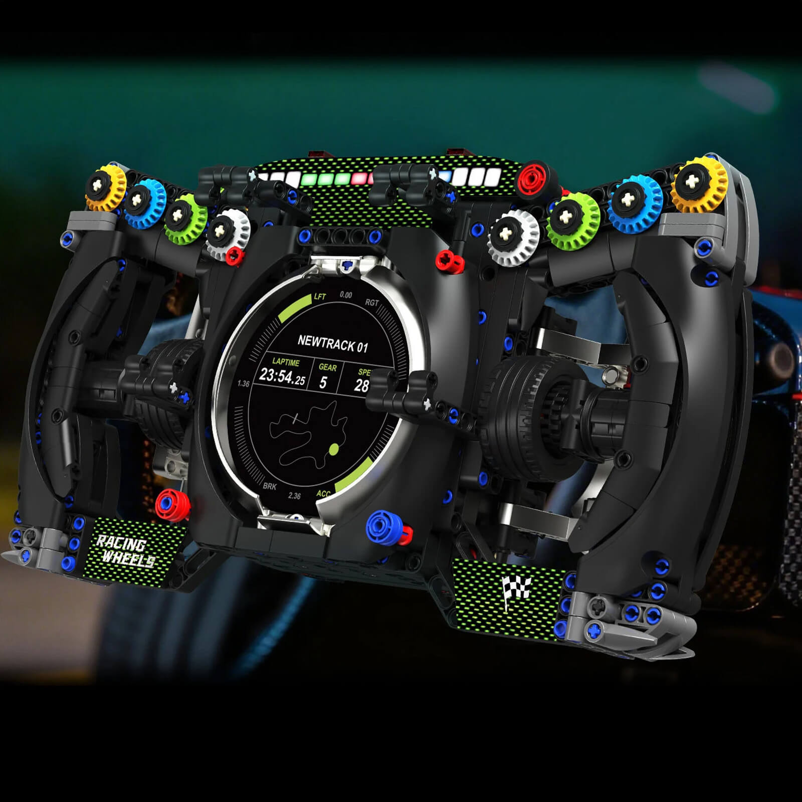 1:1 German Coupe Steering Wheel | Life-Size Performance Cockpit Replica | 1:1 Scale | 903 PCS - BAV BRICK