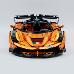1: 8 LaFerrari FXXK EVO Custom Modified, Orange Gold Color Enamel Paint, Oversized Rear Wing (4739 Pcs)