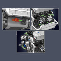 Motorised Inline-6 BMW Engine | German Performance Legend (743 PCS)