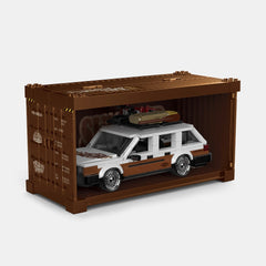 Volkswagen Santana 80s German Wagon Sleeper with Container Display Case(457 PCS)