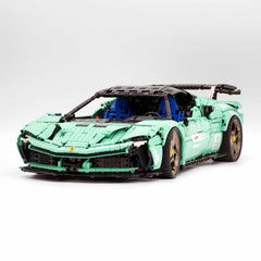 Ferrari SF90XX 1:8, finition rose, édition limitée, la supercar ultime, plus de 12 détails reproduits (4100 exemplaires)