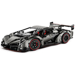 1: 8 Lamborghini VENENO Silver Gray with Remote control, Manual/Electric Air Suspension (4016 Pcs) - BAV BRICK