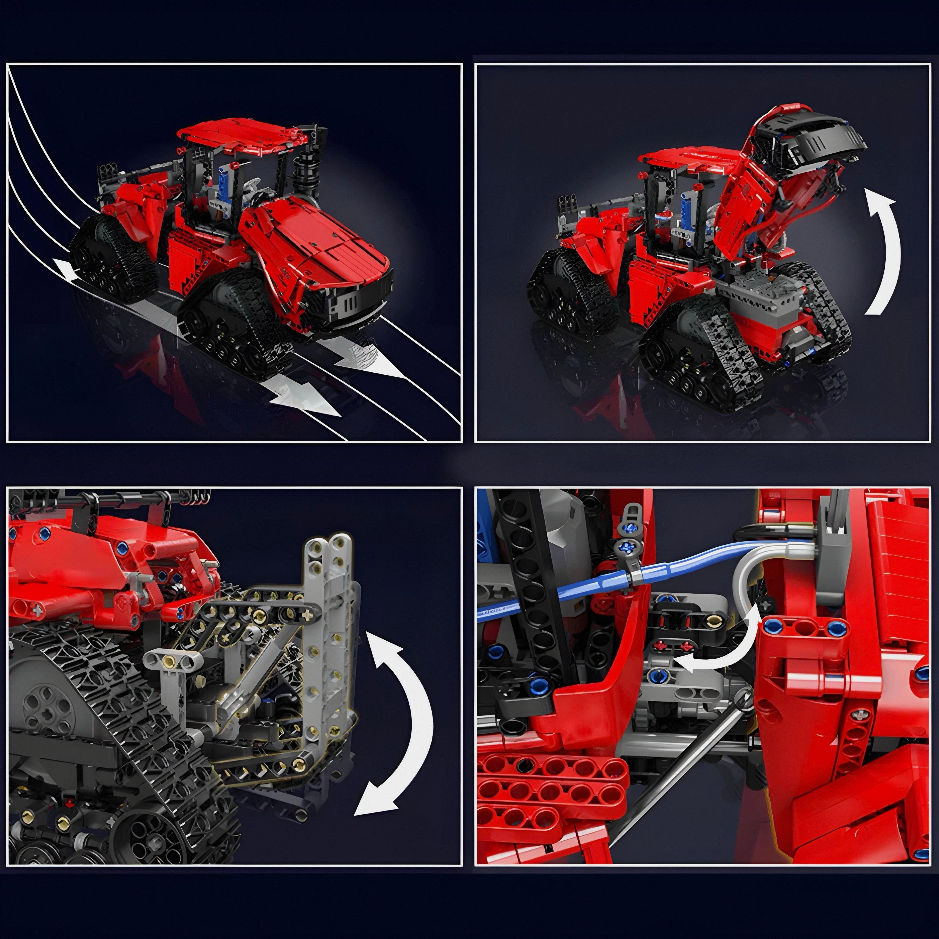 REMOTE CONTROLLED PNEUMATIC CRAWLER TRACTOR (1698PCS)