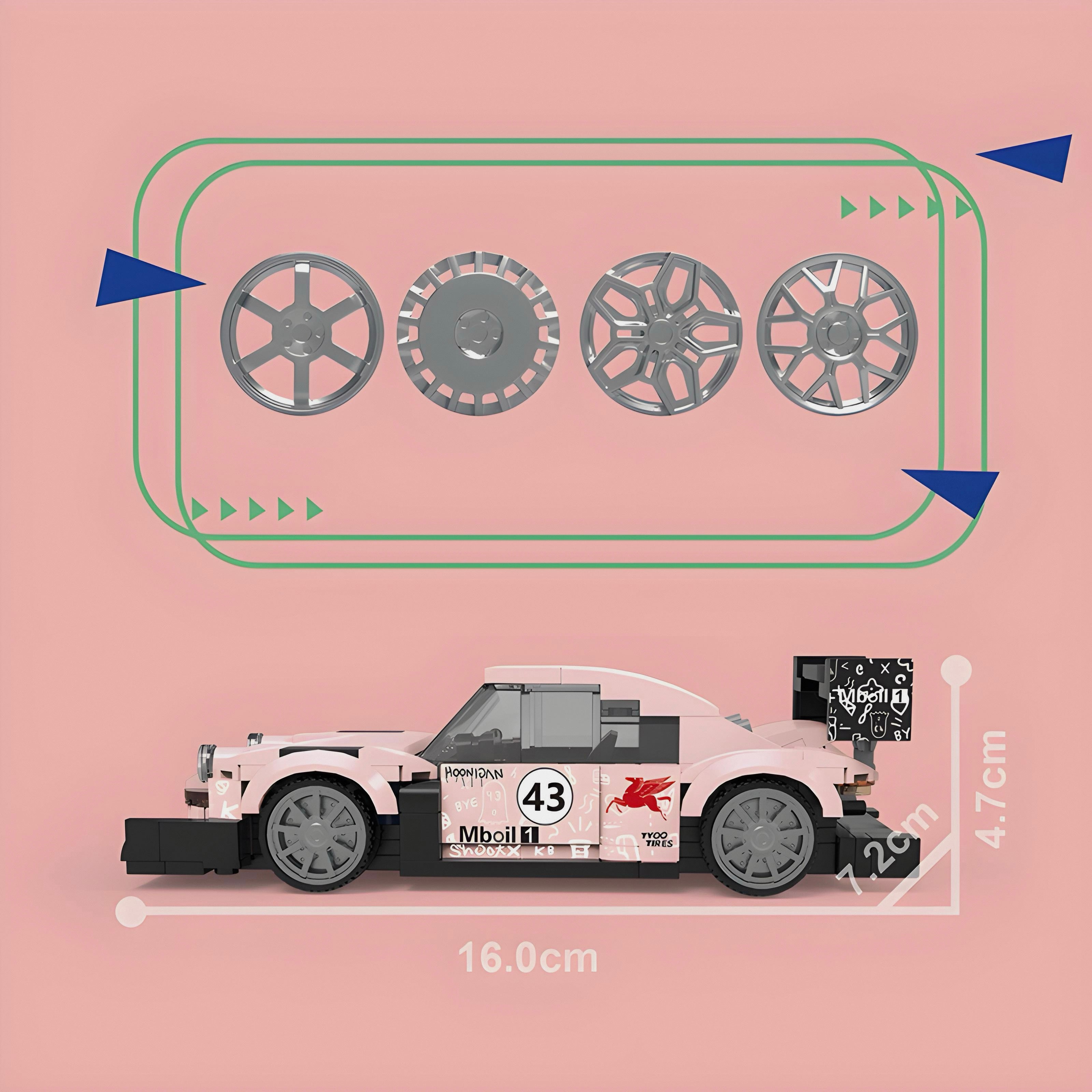 1: 24 KEN BLOCK'S 1400HP HOONIPIGASUS (348 PCS)